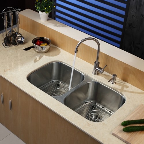 KBU22-KPF2160-SD20 Мойка кухонная прямоугольная Krausru  - Вид №9