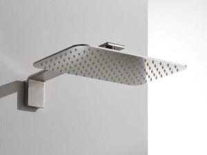 Прямоугольная душевая головка из нержавеющей стали с кронштейном