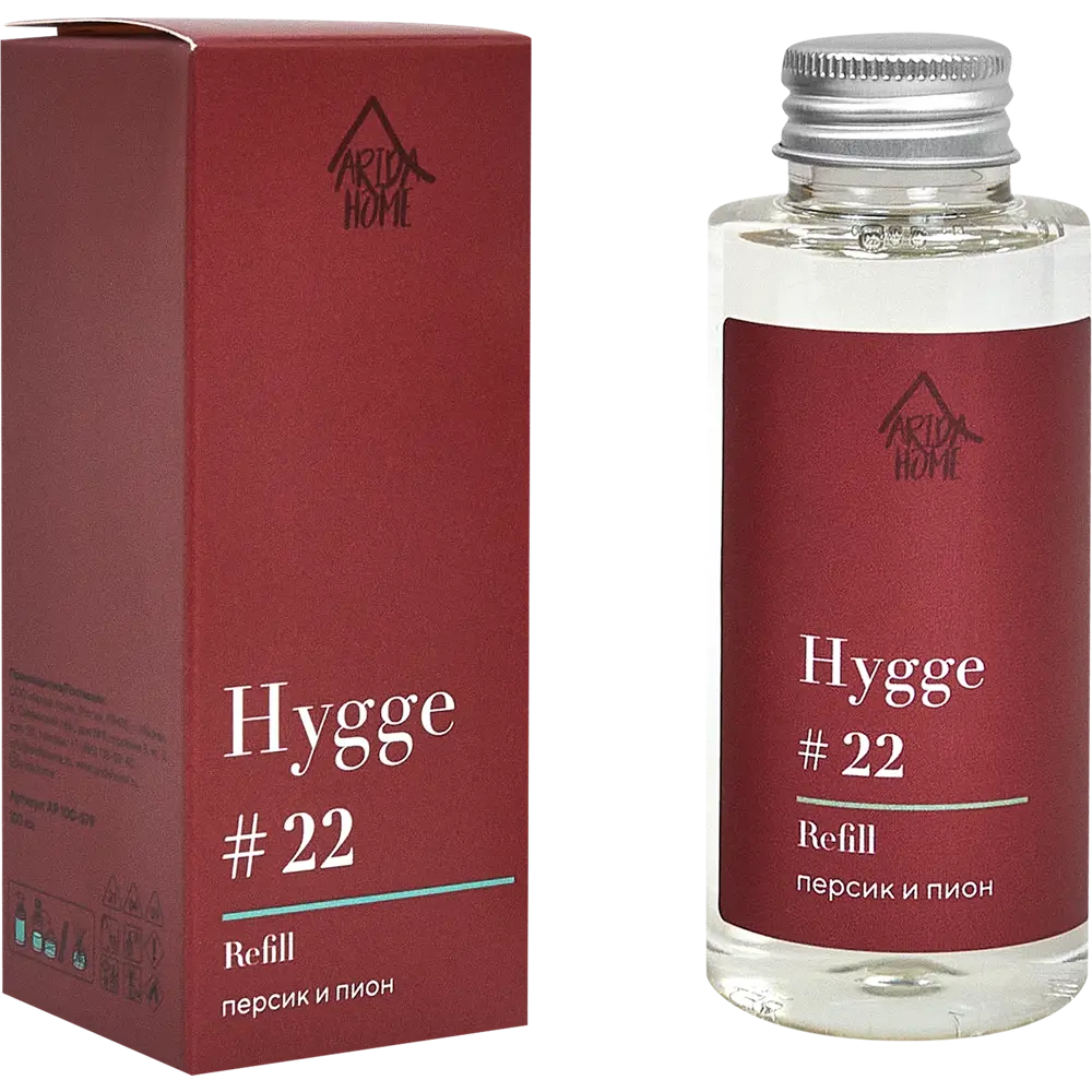 Наполнитель для аромадиффузора Arida Home Hygge 22 Персик/пион 100 мл 88950257 STLM-0834807