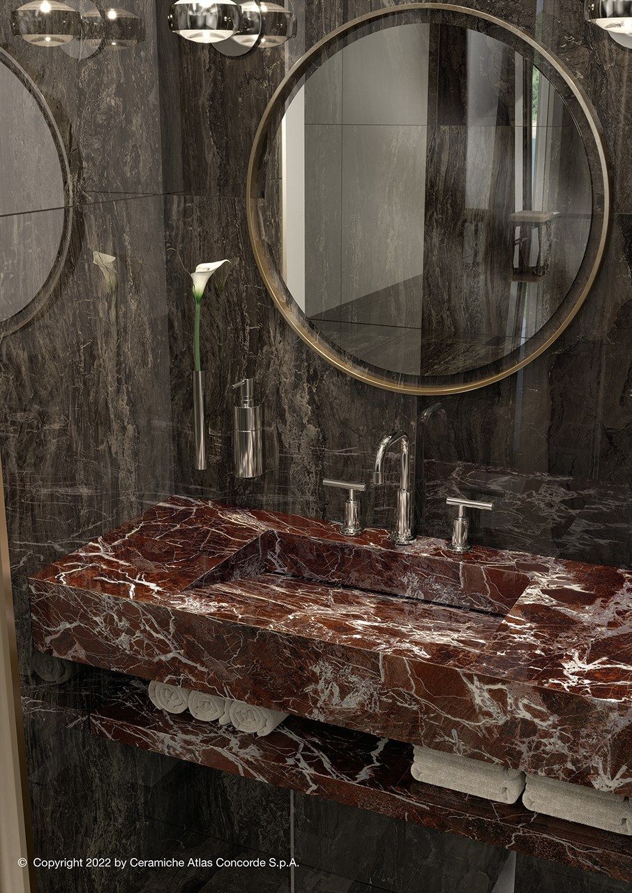 Одиночная подвесная раковина из керамогранита Atlas Concorde Habitat Contract ARCH-00070716 - Вид №10