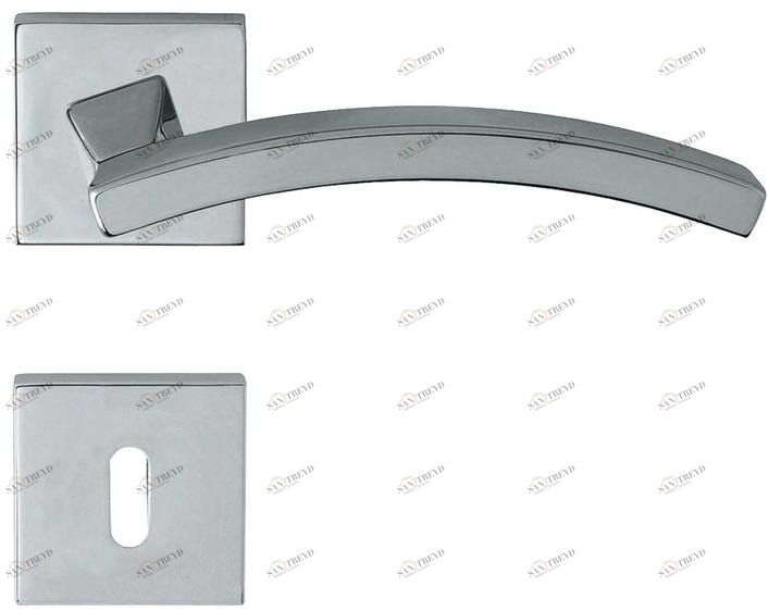 LINEA CALI' Ручка из хромированной латуни на розетке с замком Profilo sun-id-1362729