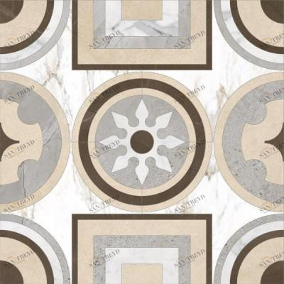 Панно K-1001/LR/d02 MARBLE TREND CALACATTA GOLD D02-CUT LR 60х60 Kerranova sun-id-329932