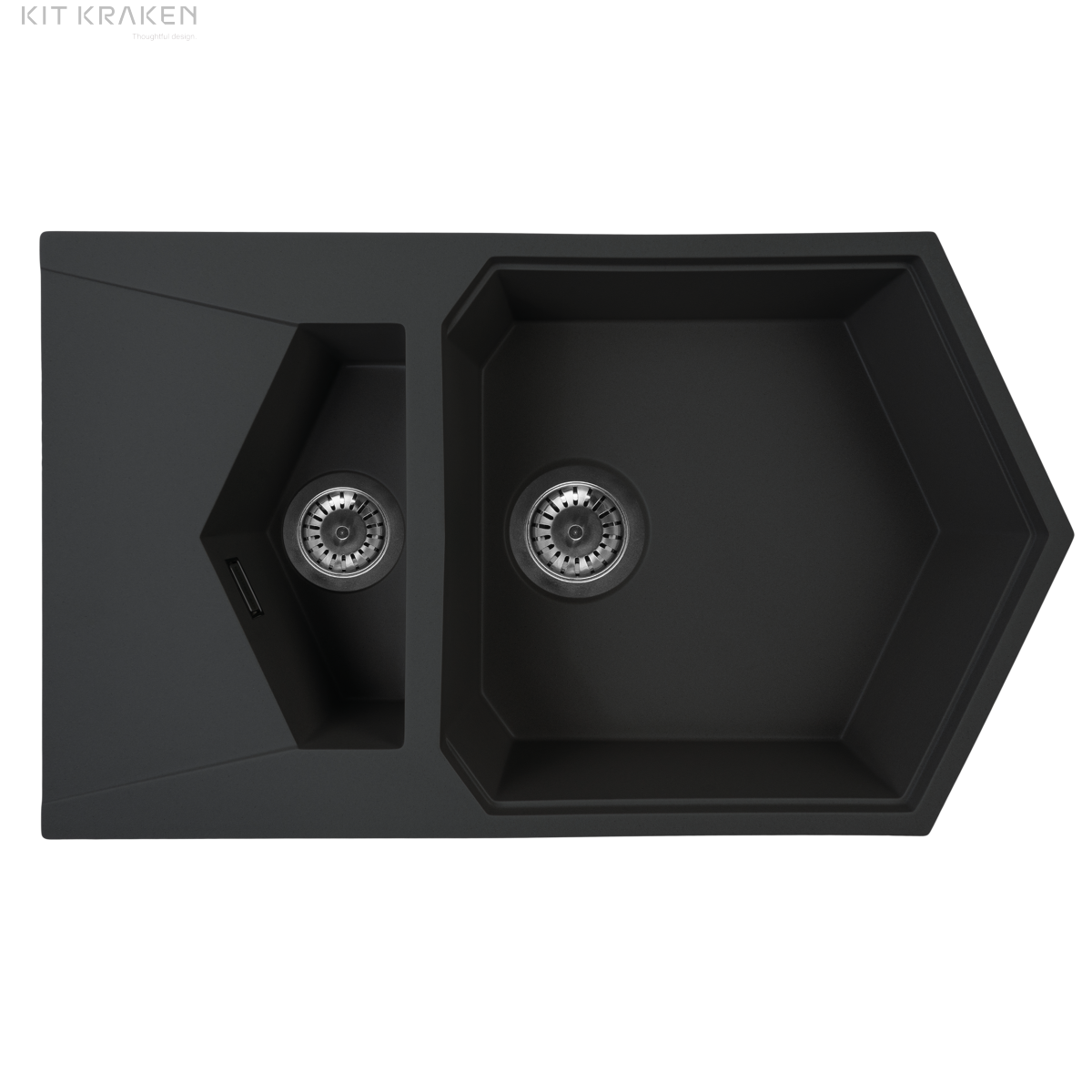 Кухонная мойка Kit Kraken Pond 55 Black 