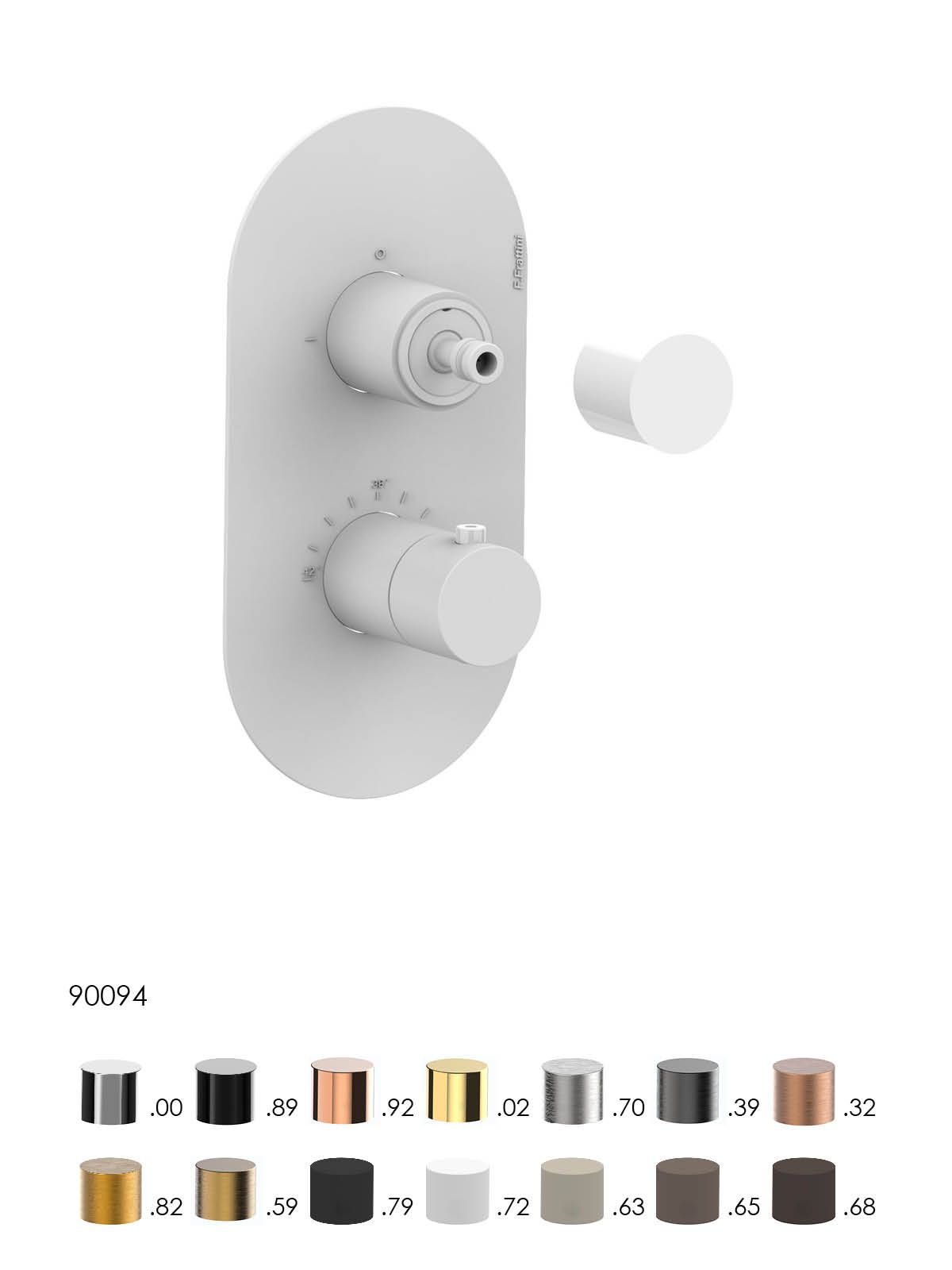 Термостатический встраиваемый смеситель для душа Rubinetterie Frattini душевые кабины ARCH-00034873 - Вид №6