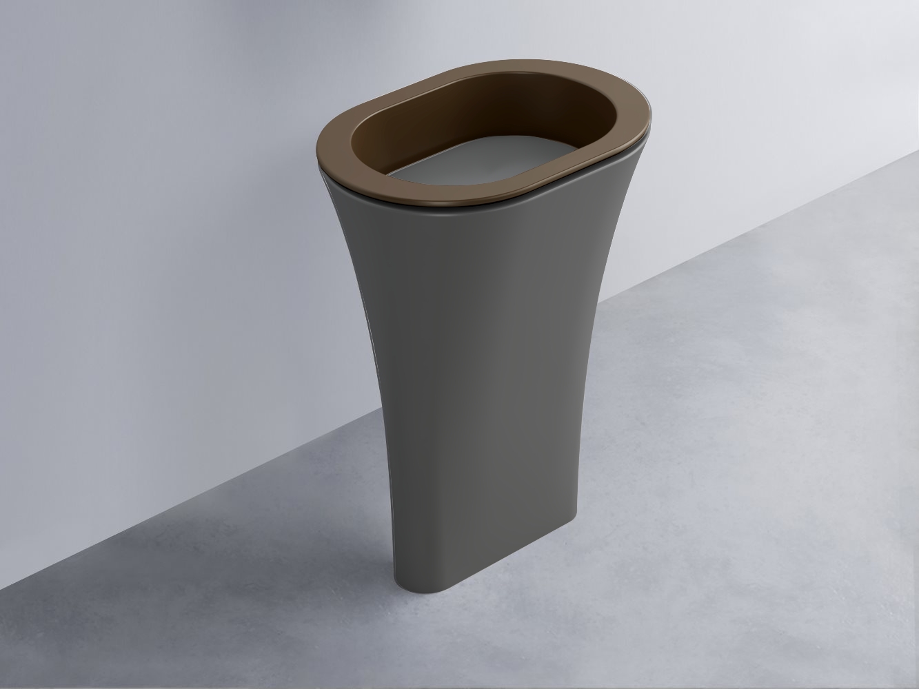 AMLA65-CA+AMPILO-CM+AMCOLO-CM Раковина Amedeo Ovale отдельностоящая cielo Enjoy + Amedeo Ceramica Cielo
