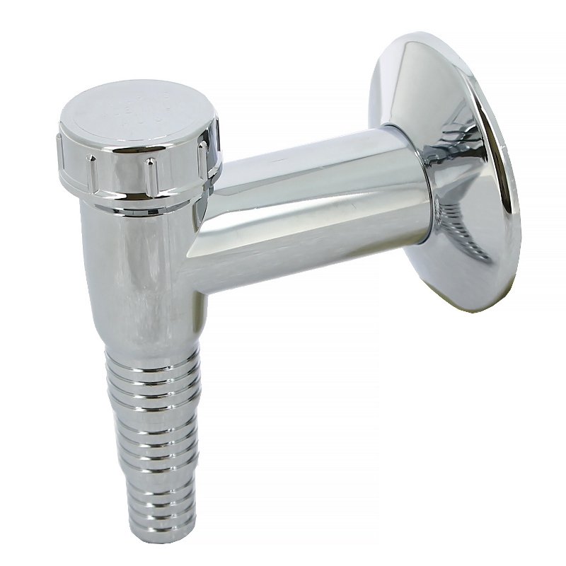 Сифон McAlpine для подключения слива бытовой техники с обр. клап. и отражателем выход D=32 мм хром WMV32CP - Вид №1