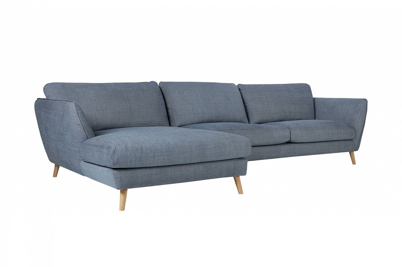 Диван угловой голубой 163 см Stella SITS ДИЗАЙНЕРСКИЕ, STELLA 192361 Голубой  - Вид №3