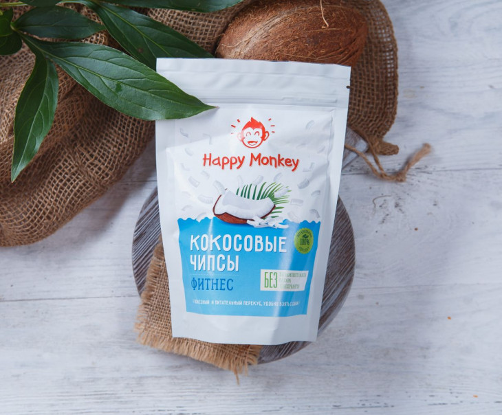 3454 Кокосовые чипсы "Фитнес" Вкусляндия  - Вид №2