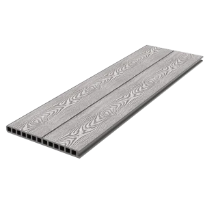 Holzhof: Прямая ступень Classic из ДПК 3000x317x28 мм серый 89357815