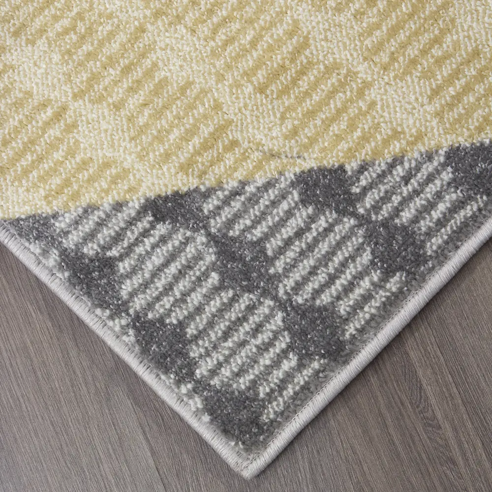 Santreyd Ковер Призма - желтый фризе 100x200 см для уютного интерьера 89376426 STLM-1434551 - Вид №2