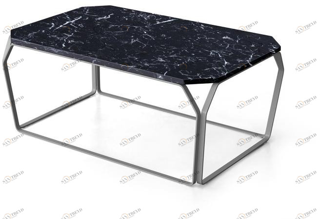 MEMEDESIGN Прямоугольный мраморный журнальный столик на контракт Tray sun-id-1472682