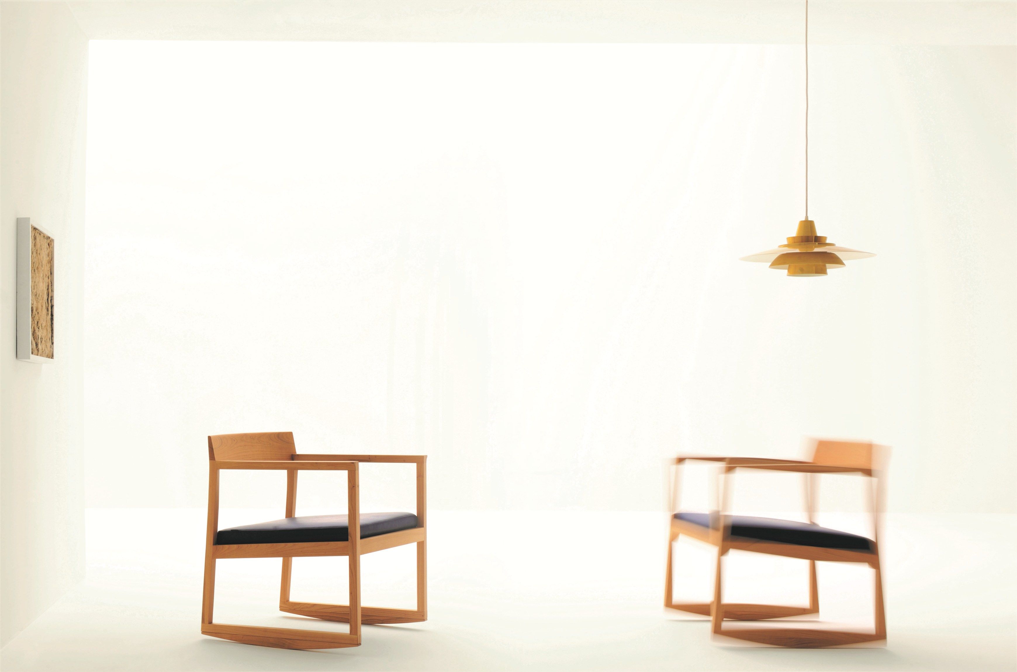 Вишневое кресло-качалка с подлокотниками Morelato современный ARCH-00068003 - Вид №3