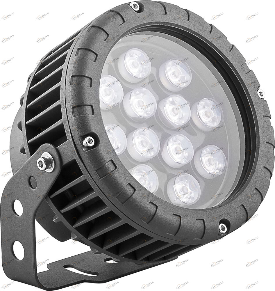 Уличный светильник светодиодный ландшафтный 15 см 12W 2700K Feron 32140 FERON  00-3956049 Серебро;серый 