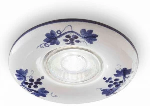 FERROLUCE Круглый встраиваемый керамический точечный светильник Pescara C481