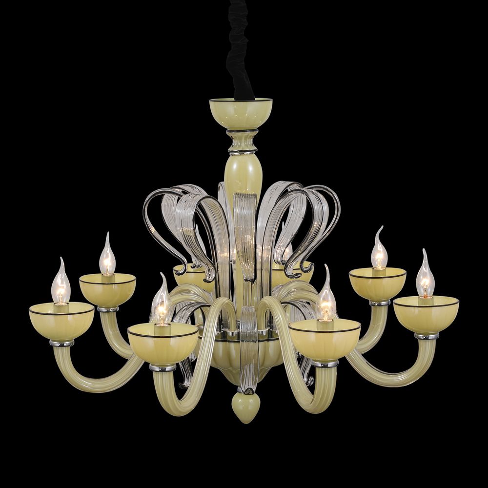 Подвесная люстра ST Luce Smooth SL758.093.08 ST LUCE ДИЗАЙНЕРСКИЕ, SMOOTH 057980 Желтый  - Вид №2