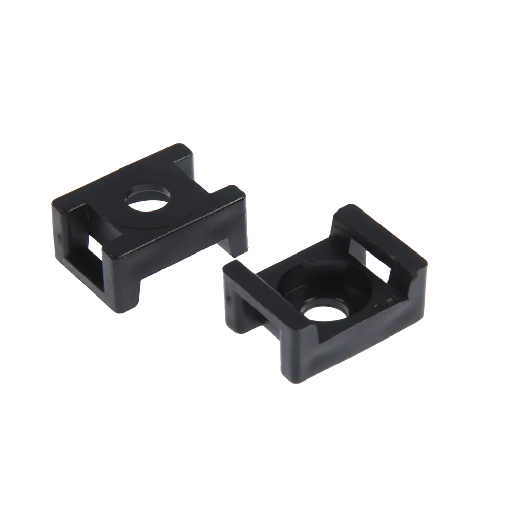 Площадка для хомутов Duwi 29x15 мм цвет черный 10 шт. 87659085 STLM-2174138 Santreyd 