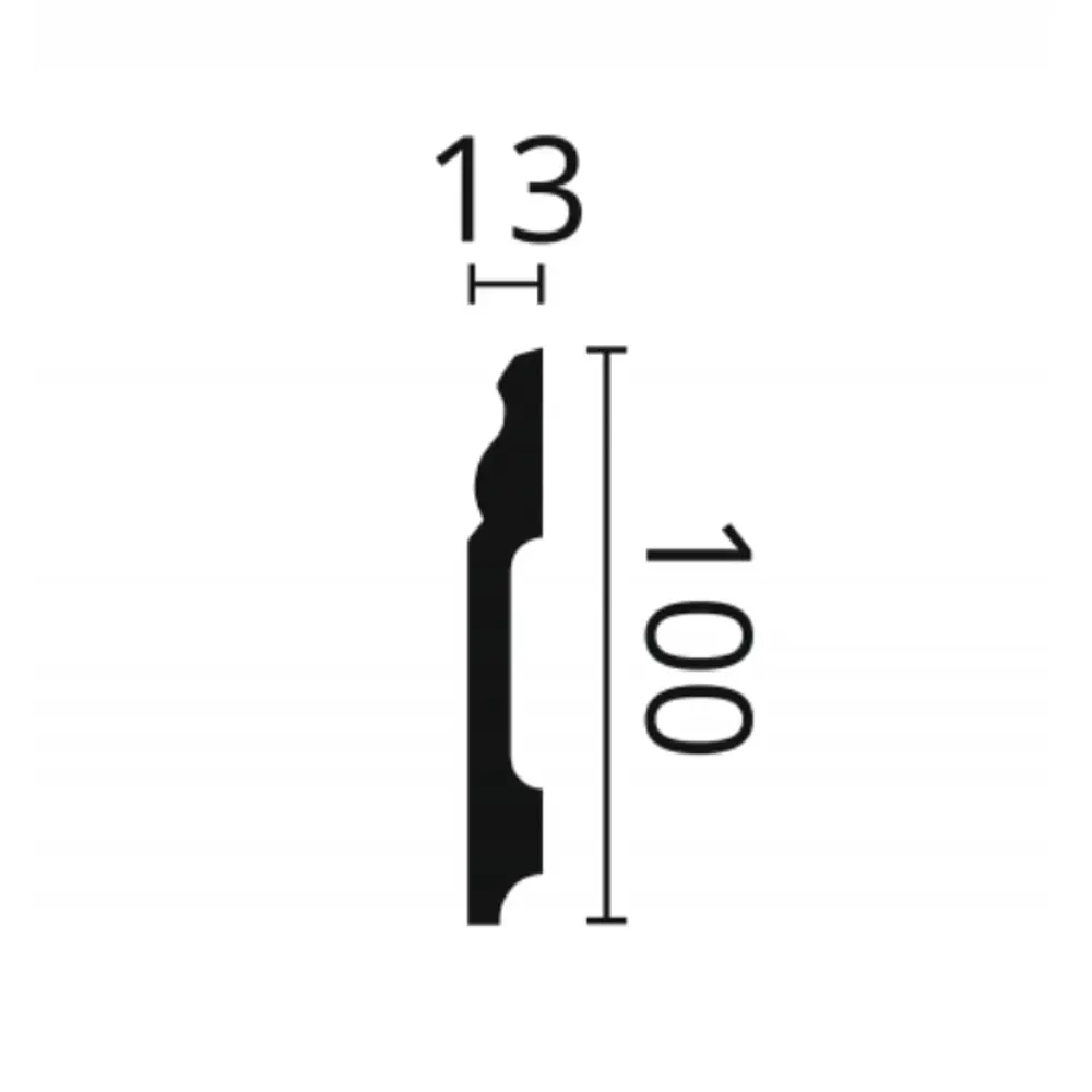 NMC Фигурный напольный плинтус из полистирола 200 см 84953811 STLM-0057334 - Вид №1