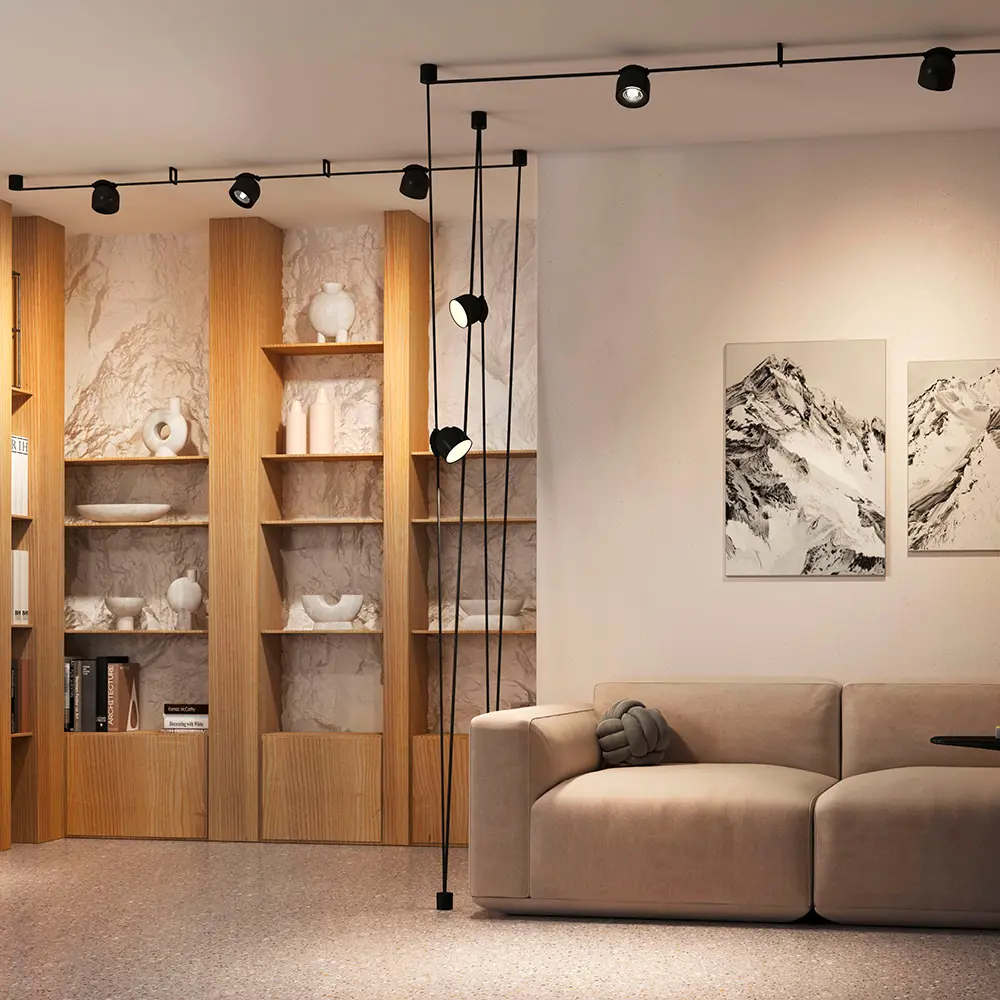 Трековый светильник спот светодиодный Decorato 10 Вт однофазный 4 м² цвет черный Divinare STLM-2207039 - Вид №1