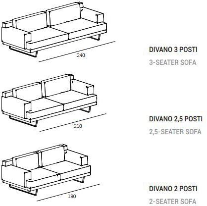 Dall'Agnese 3-х местный кожаный диван sun-id-1468643 - Вид №1