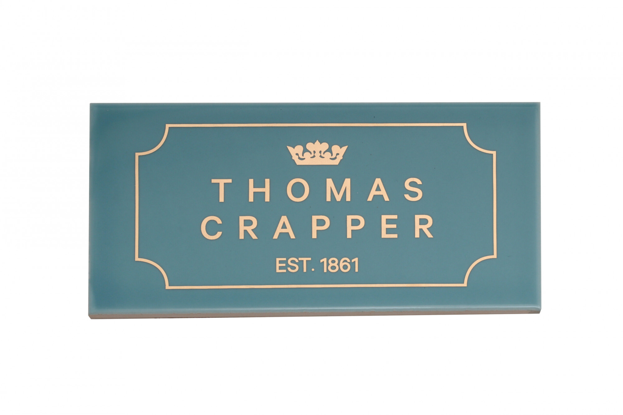 TCTINAB Плитка с декоративным логотипом Thomas Crapper Aer Blue Thomas Crapper 