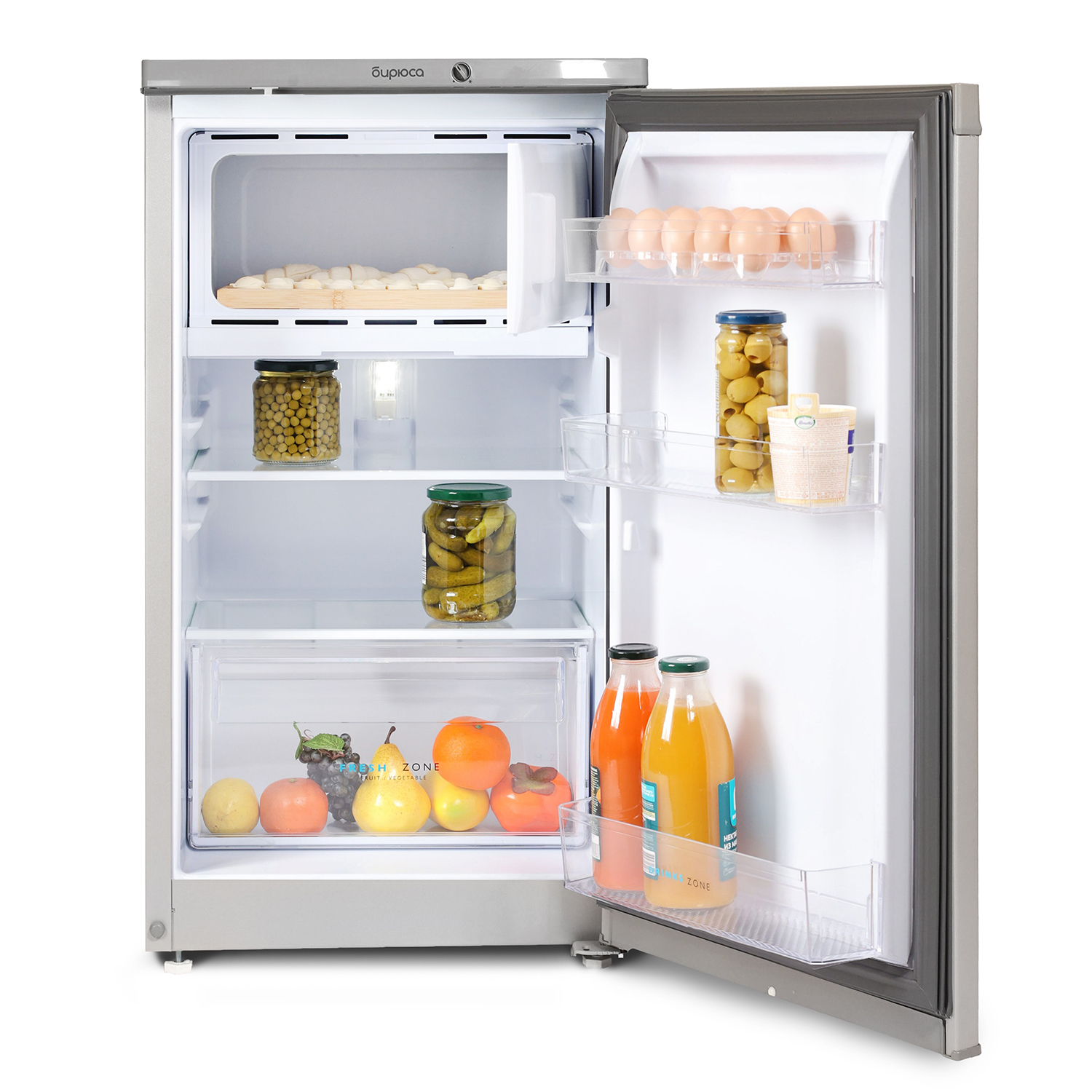 9283693 Холодильник компактный   БИРЮСА M408 серебристый STDN-0096294 - Вид №2