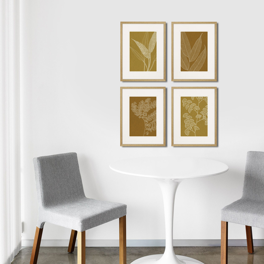 Картина 42х32 см The Fern Collection №22 КАРТИНЫ В КВАРТИРУ  00-3894678 Коричневый  - Вид №2