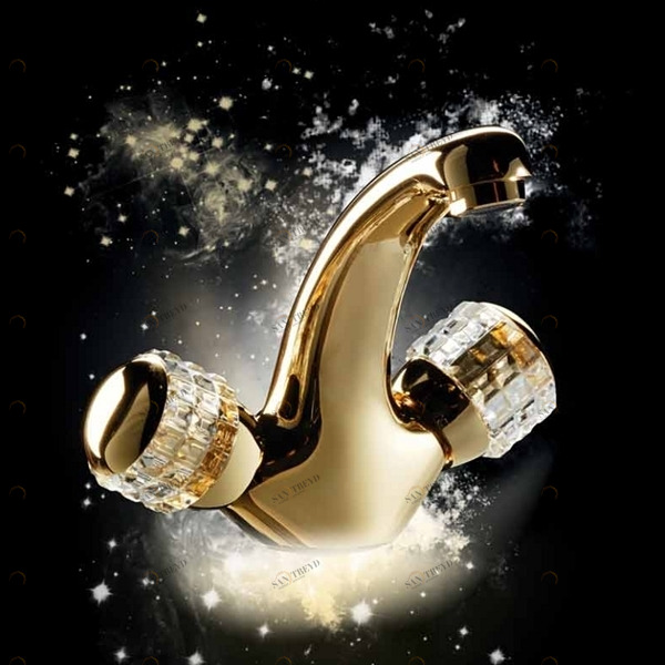 Смеситель для раковины 24.002G MAIER ELITE CRISTAL 24002G