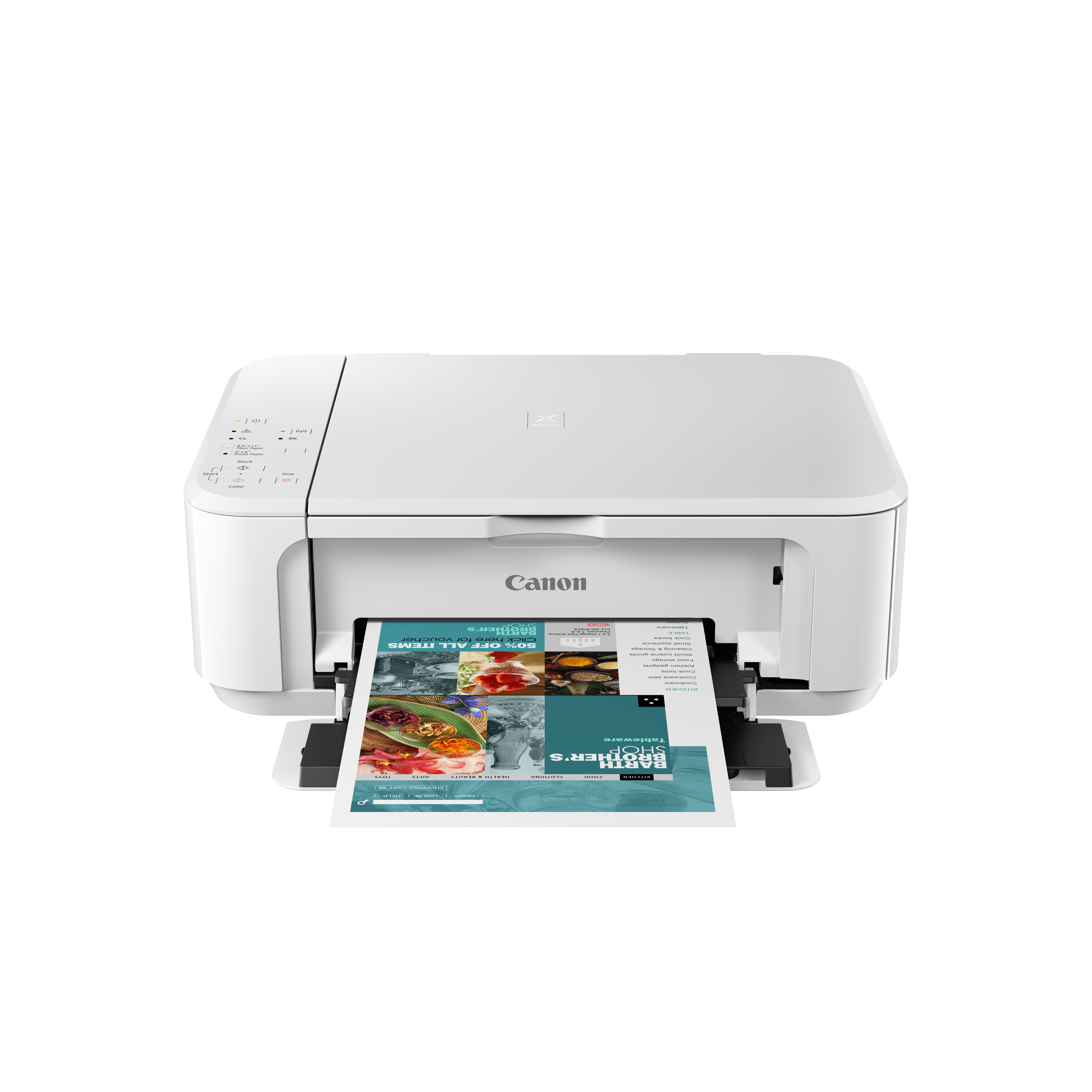 0515C110 Ij aio printer pixma mg3640s white Canon  - Вид №2