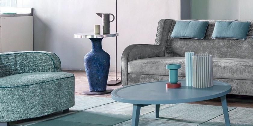 Gervasoni Круглый керамический журнальный столик для гостиной Moon sun-id-1364641 - Вид №2