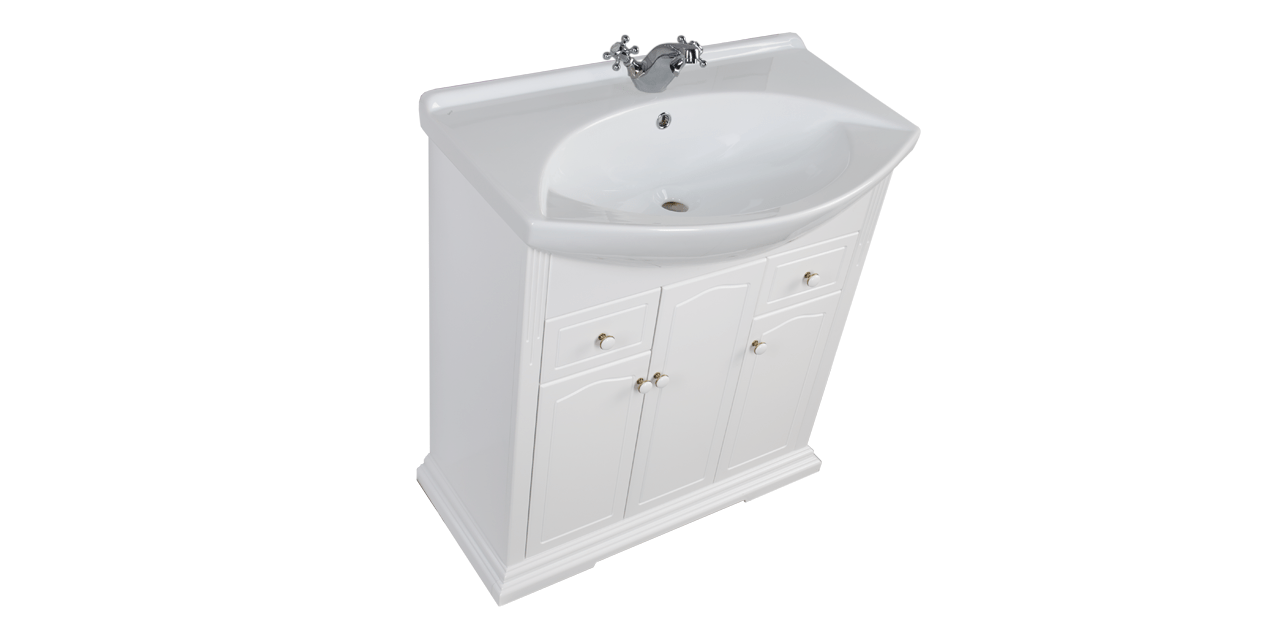 Комплект мебели Aquanet Лагуна 75 белый 00175444 - Вид №3