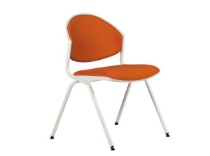 Штабелируемый стул с мягкой тканью для залов ожидания