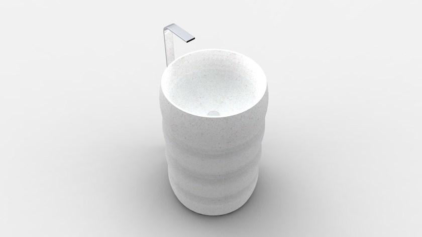 Напольная раковина стоящая овальная Manufatti Viscio sun-id-1407085 - Вид №3