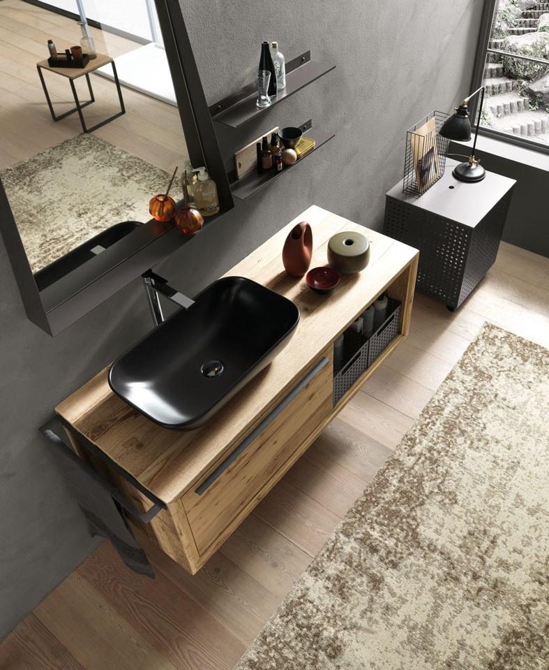 Archeda Тумба под умывальник из дерева с вешалкой для полотенец Wood sun-id-1429284 - Вид №1