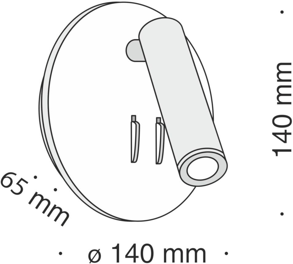 MAYTONI Регулируемый металлический настенный светильник  C176-wl-01-6w  - Вид №9
