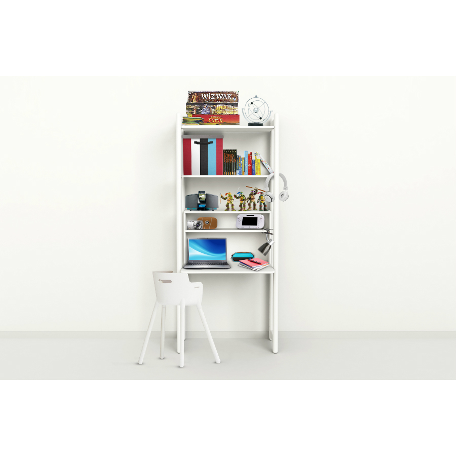 Гарнитур Maxi D, 1 полка и 1 ящик-органайзер, белый Flexa 812671140 - Вид №2