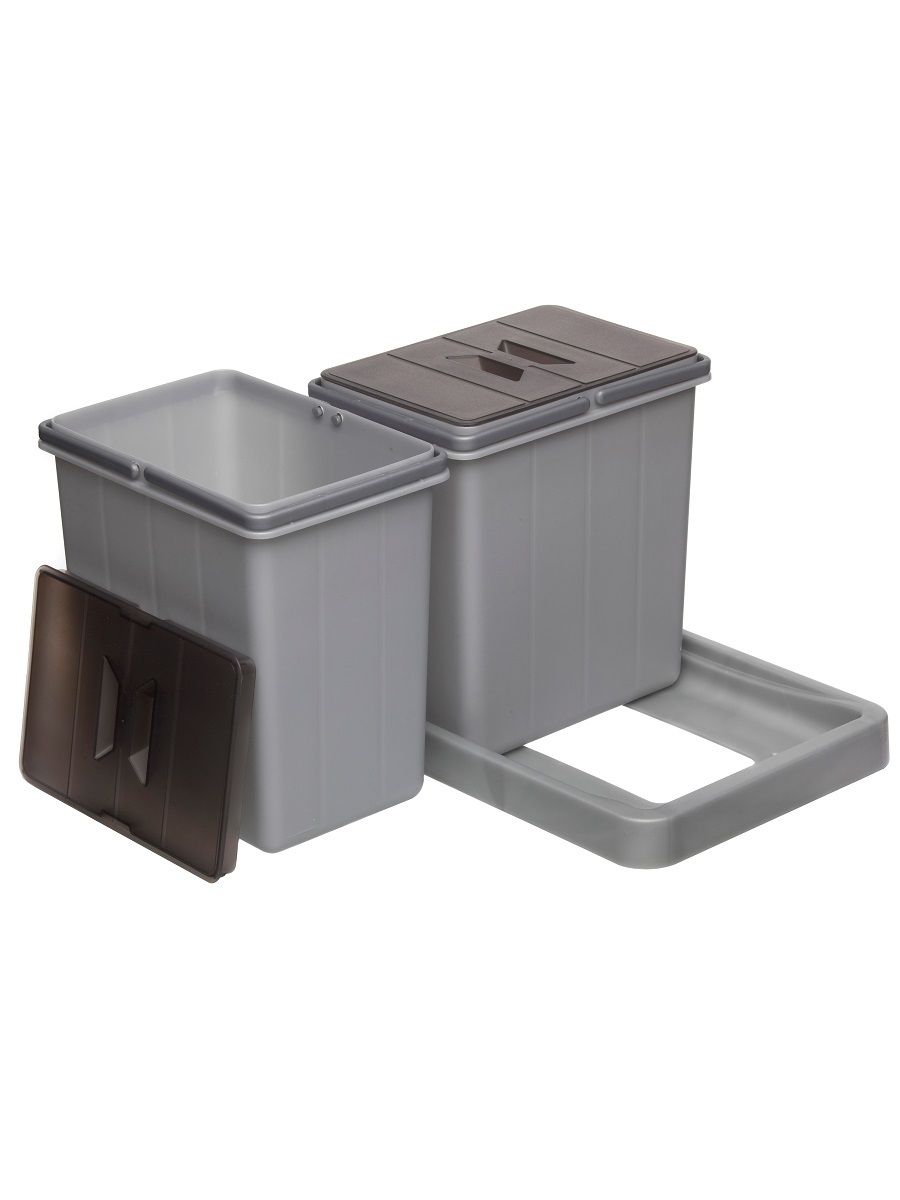 Система сортировки мусора Tau 12-2 Metallic Grey NAVAKO 10056 - Вид №1