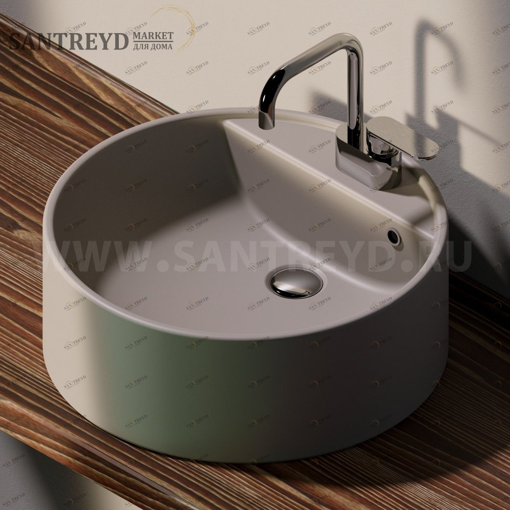 5050A1019 Накладная раковина на столешницу  круглая Ceramica Flaminia Twin