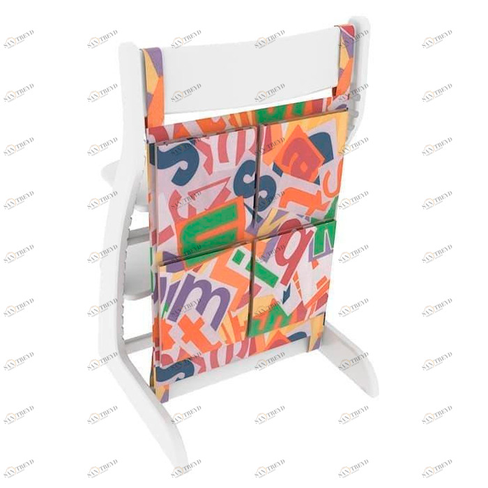 Карманы навесные на спинку стула "Усура Азбука" белые БЕЛЬМАРКО  327333 Розовый Santreyd 