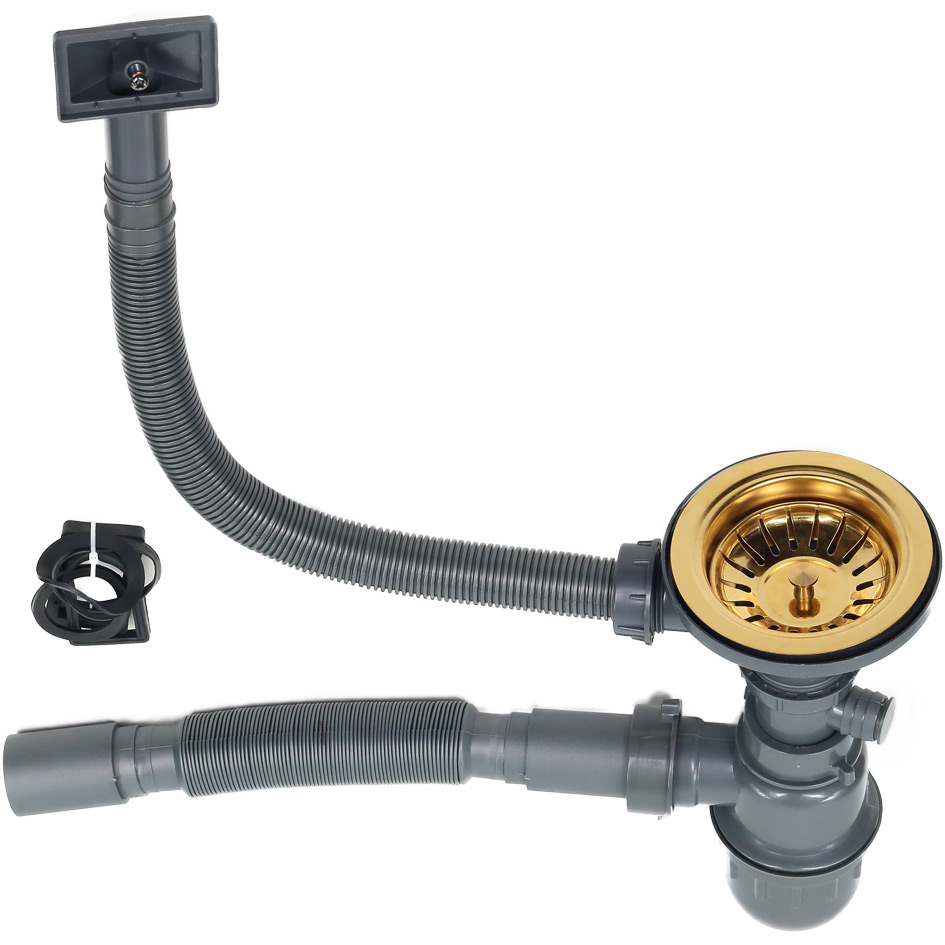 Мойка S8045HG MELANA ProfLine 3,0/220 ЗОЛОТО 2-я чаша, врезная прямоугольная S8045HG S8045HG золото - Вид №2