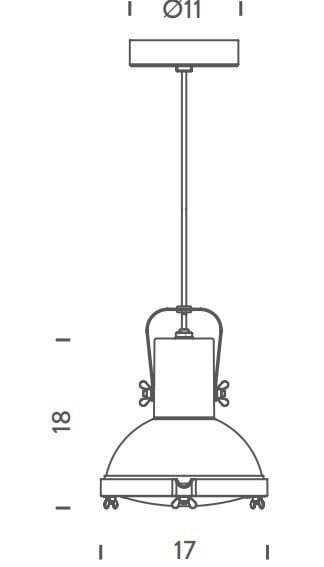 Регулируемая алюминиевая подвесная лампа In Stock Nemo ARCH-00108035 - Вид №2