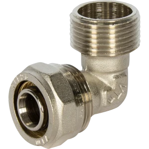 Угол комбинированный 90° Valtec 1"x26 мм НР никелированная латунь VTM.353 10525564 STLM-2084903