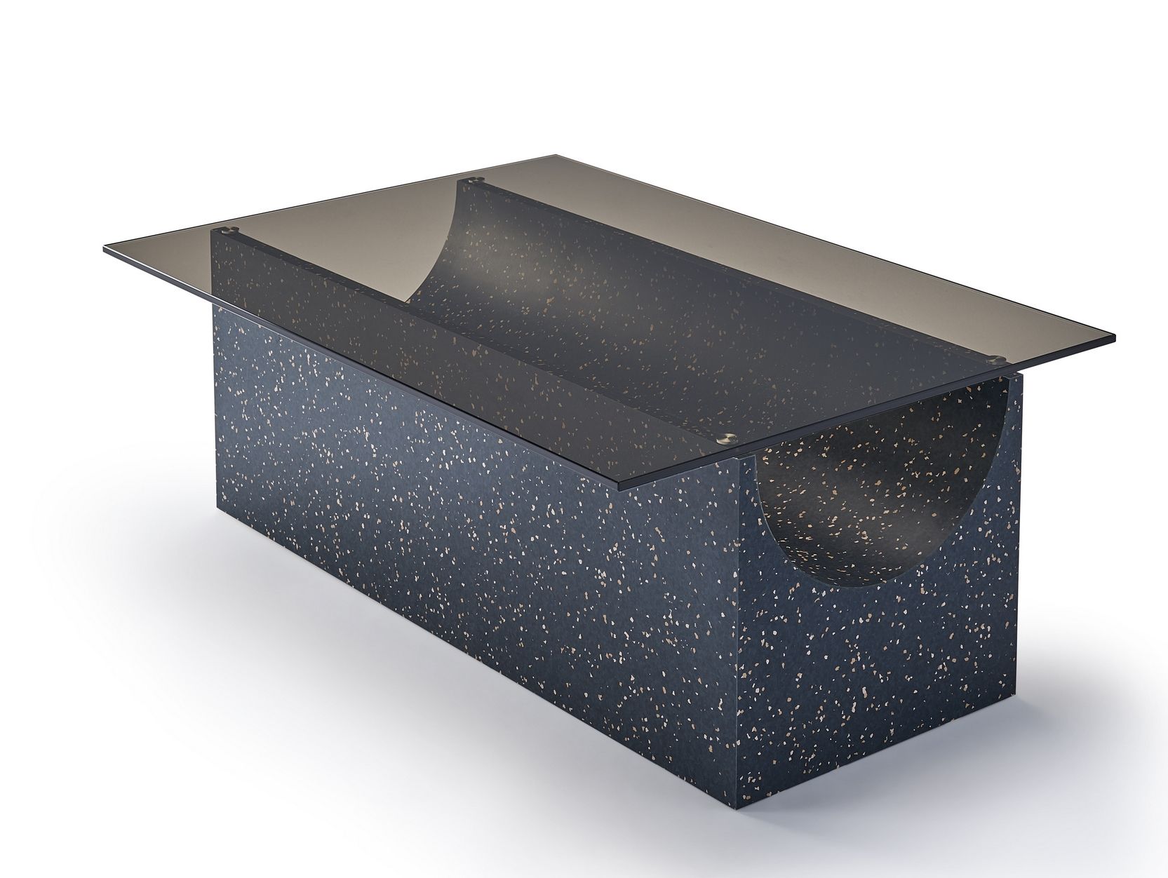 Прямоугольный журнальный столик с основанием IQ Surface Glass Top SANCAL Vestige ARCH-00046484