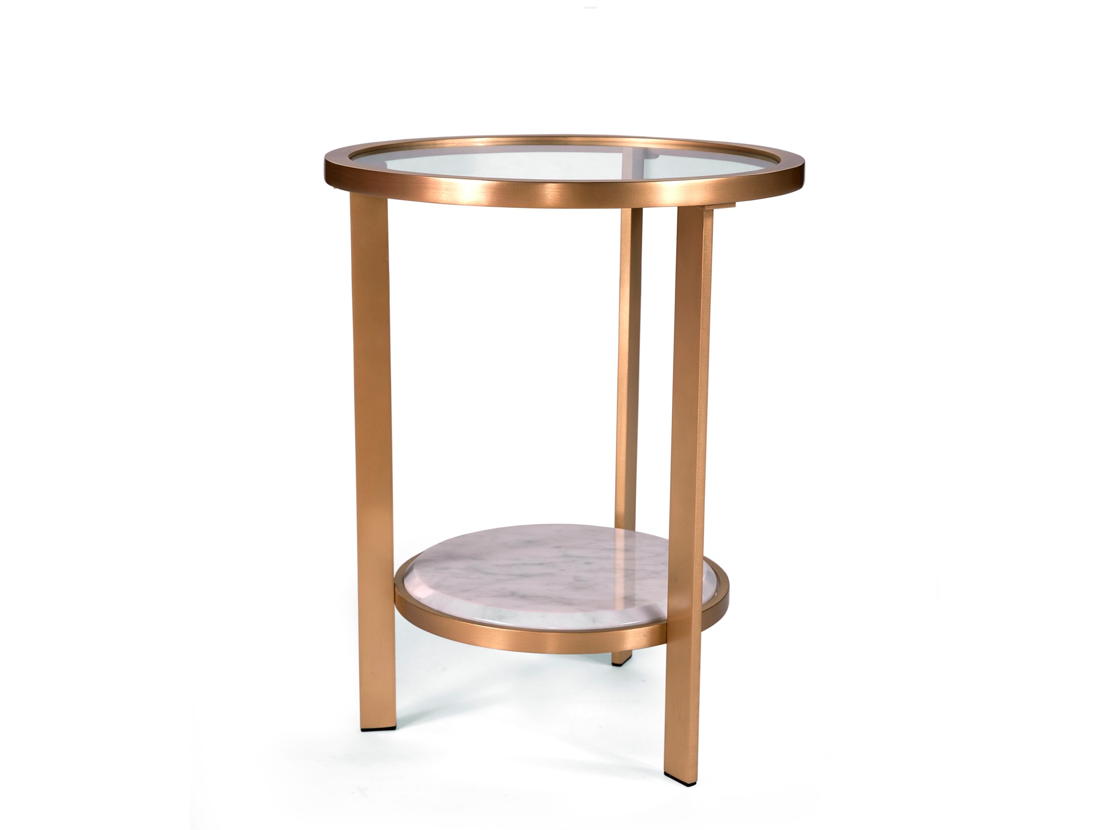 Круглый Хрустальный журнальный столик Borzalino PAUL ARCH-00016429