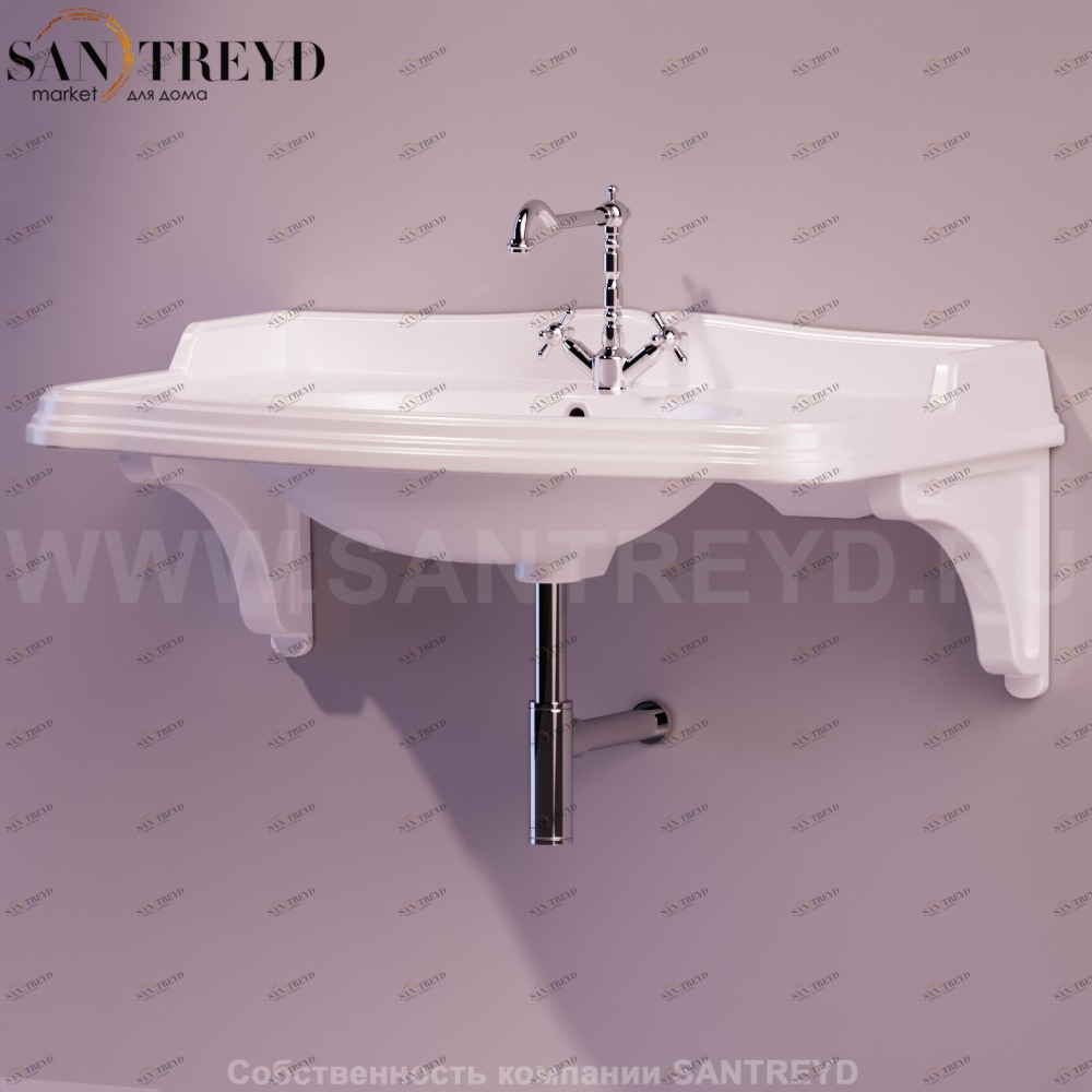 MNSLENBIANCO Подвесная раковина настенная прямоугольная Simas Arcade белая