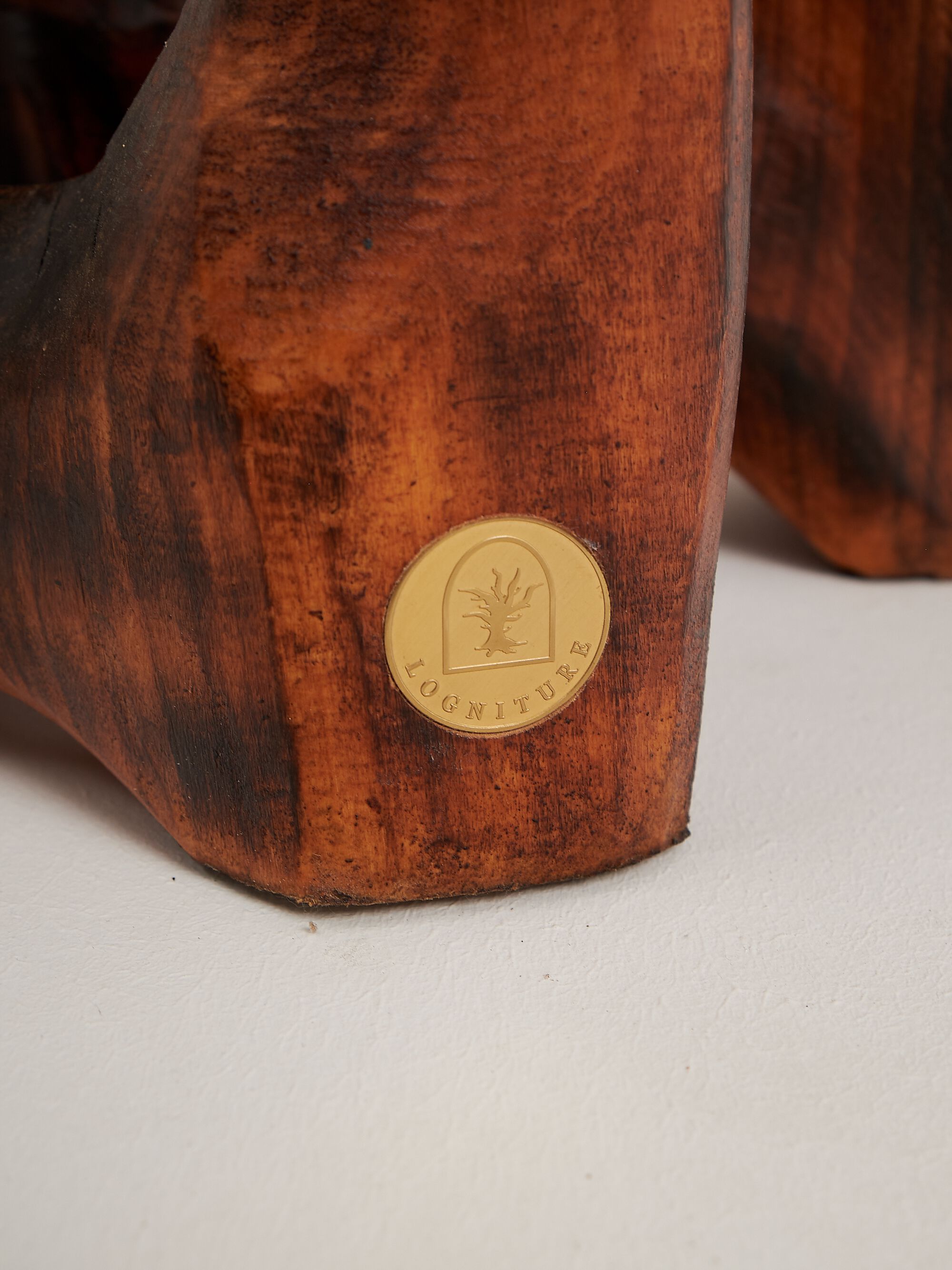 Высокий деревянный стул со спинкой Logniture Makha ARCH-00052429 - Вид №3