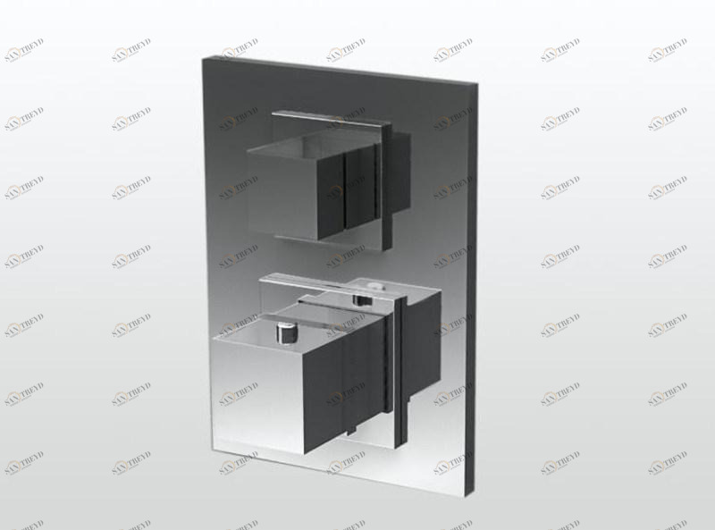 RUBINETTERIE STELLA Термостатический смеситель для душа Bamboo quadro sun-id-1453226