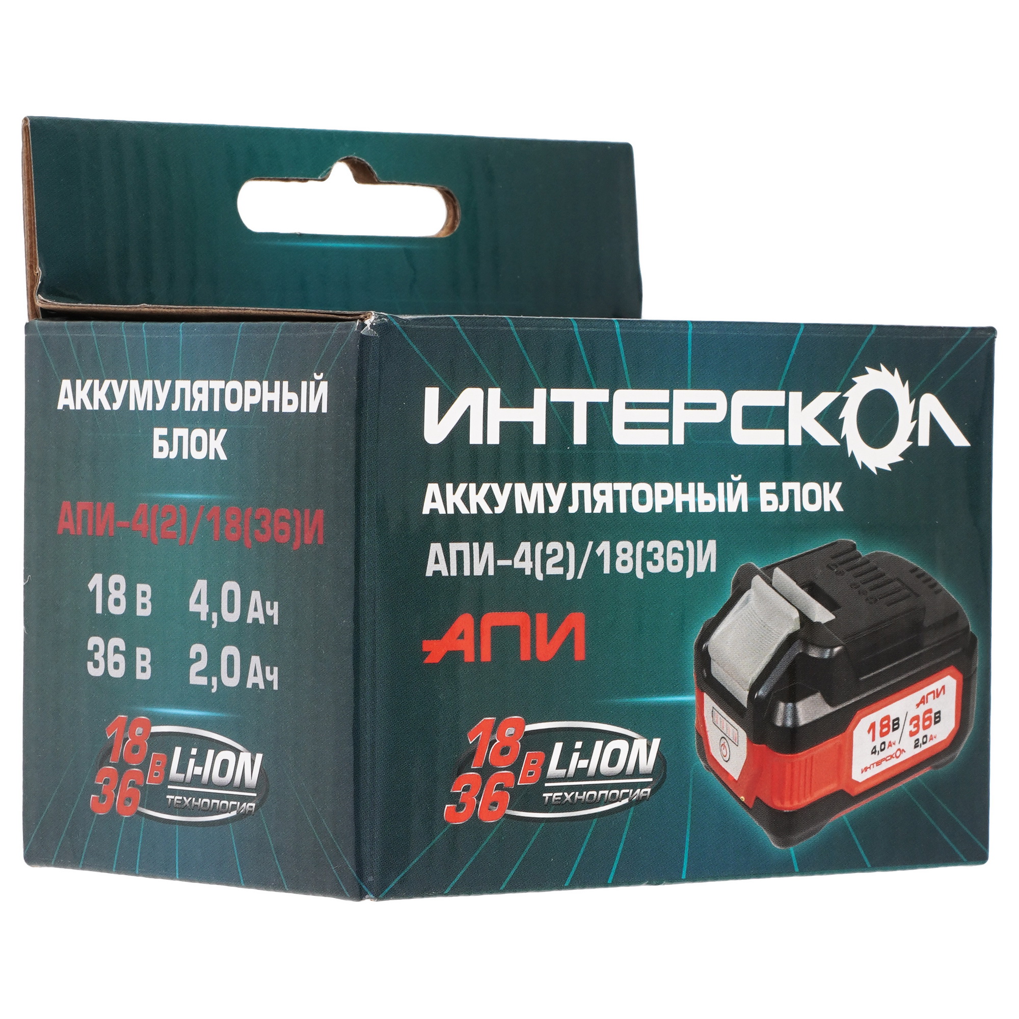 Аккумулятор ИНТЕРСКОЛ АПИ-4(2)/18(36)И АПИ 18V 9150325 STDN-0042687 - Вид №4