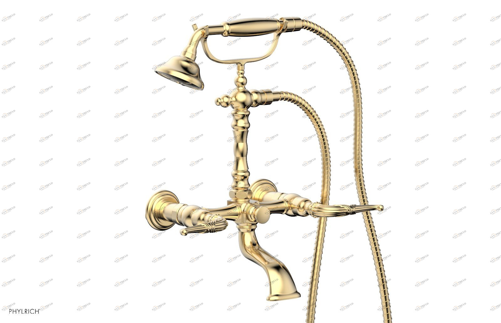 Смеситель для душа RIBBON & REED Phylrich  K2393-36-026 Satin Brass 
