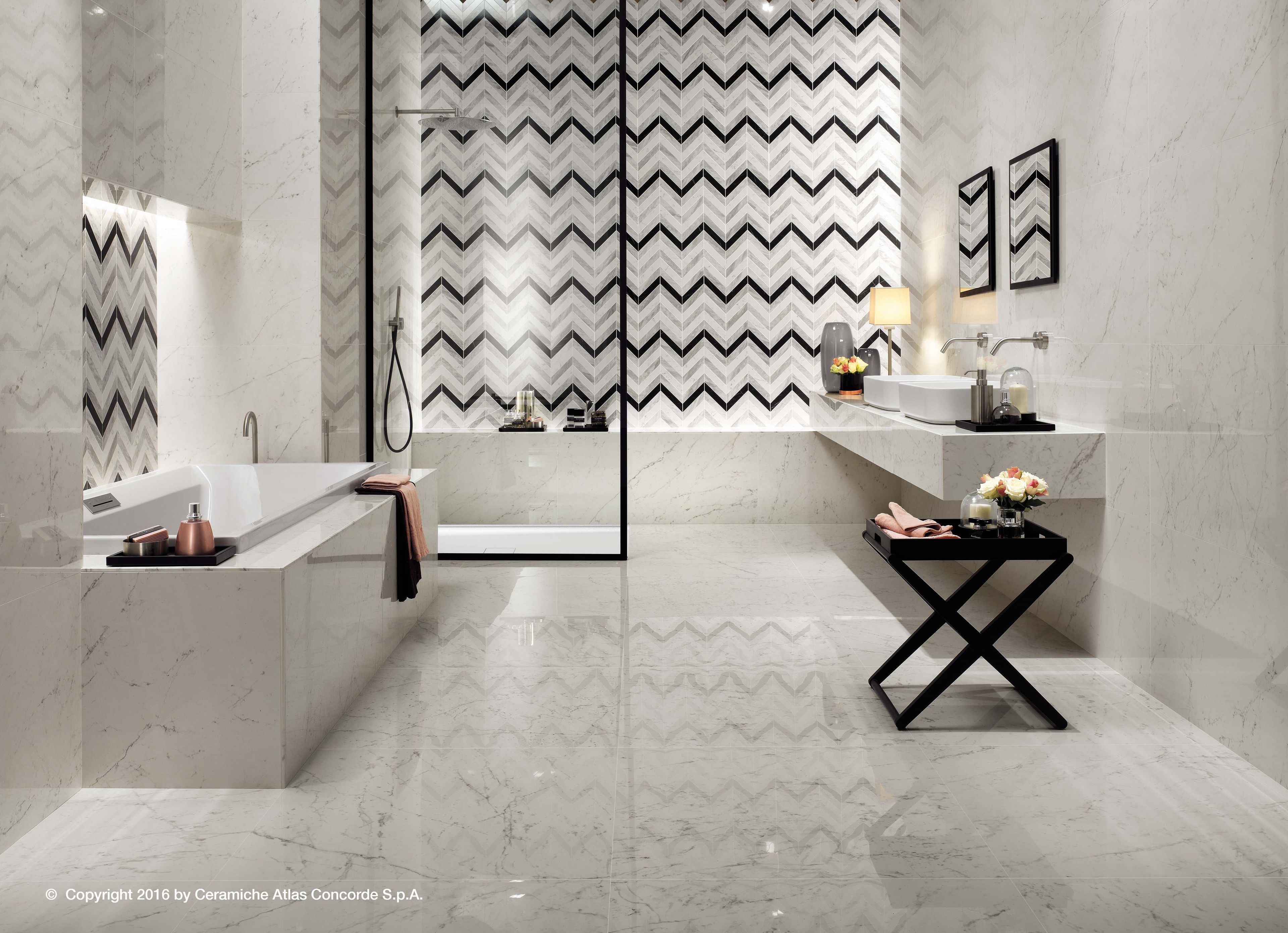 Белая паста керамическая мозаика Atlas Concorde Marvel Stone ARCH-00085175 - Вид №1