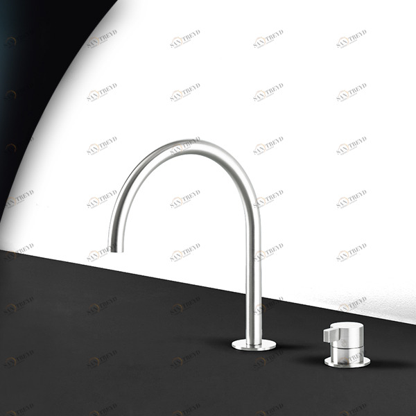 Смеситель для раковины TOOX TXQ32L серебристый глянцевый Radomonte